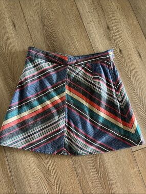 Free People Rainbow Linen Skirt NEW